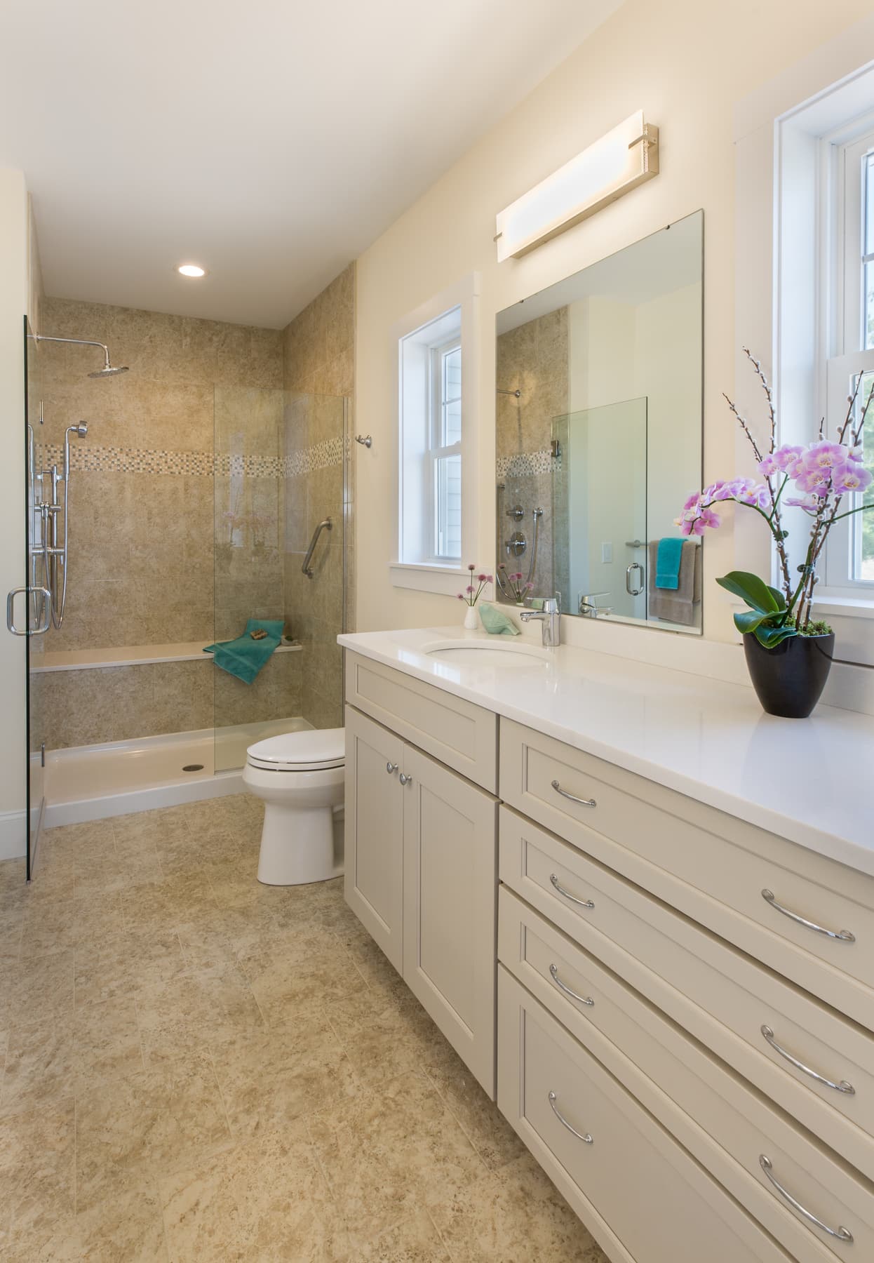 Bathroom cabinetry in Greenland, New Hampshire by Plaistow Cabinet