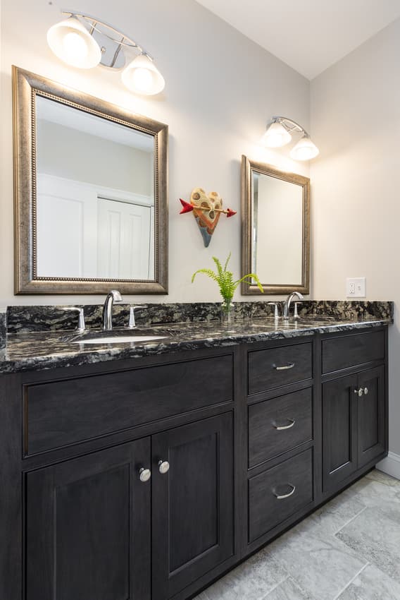Bathroom cabinetry in Greenland, New Hampshire by Plaistow Cabinet