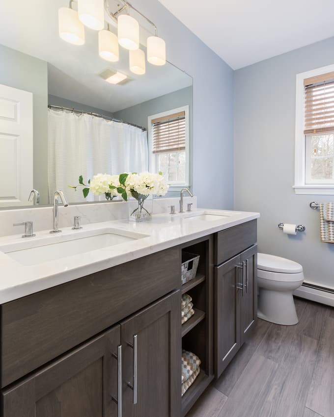 Bathroom vanity cabinetry in Kensington, New Hampshire