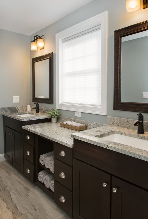 Bathroom vanity cabinetry in South Hampton, New Hampshire