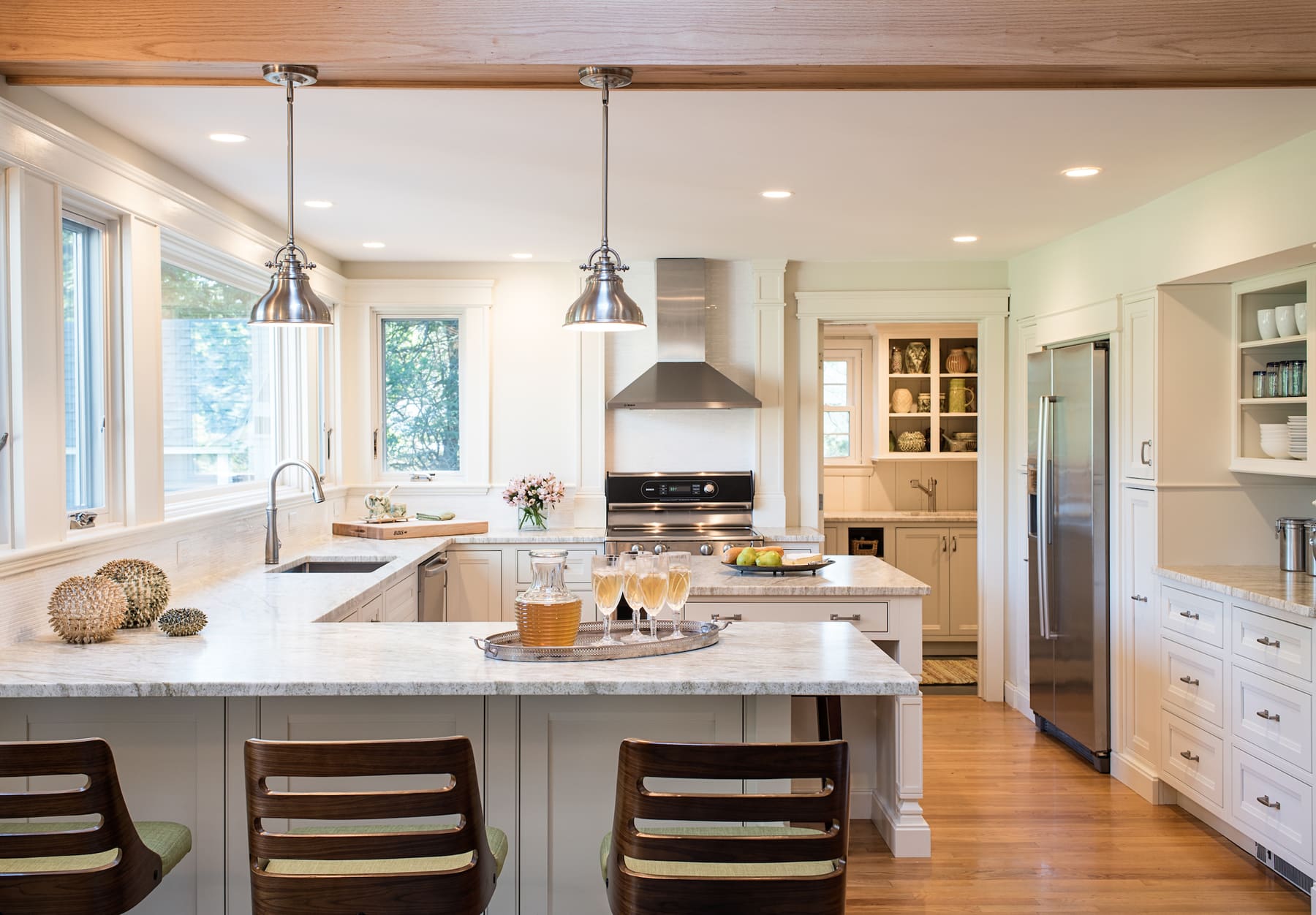 Kitchen cabinetry for an Andover, Massachusetts home