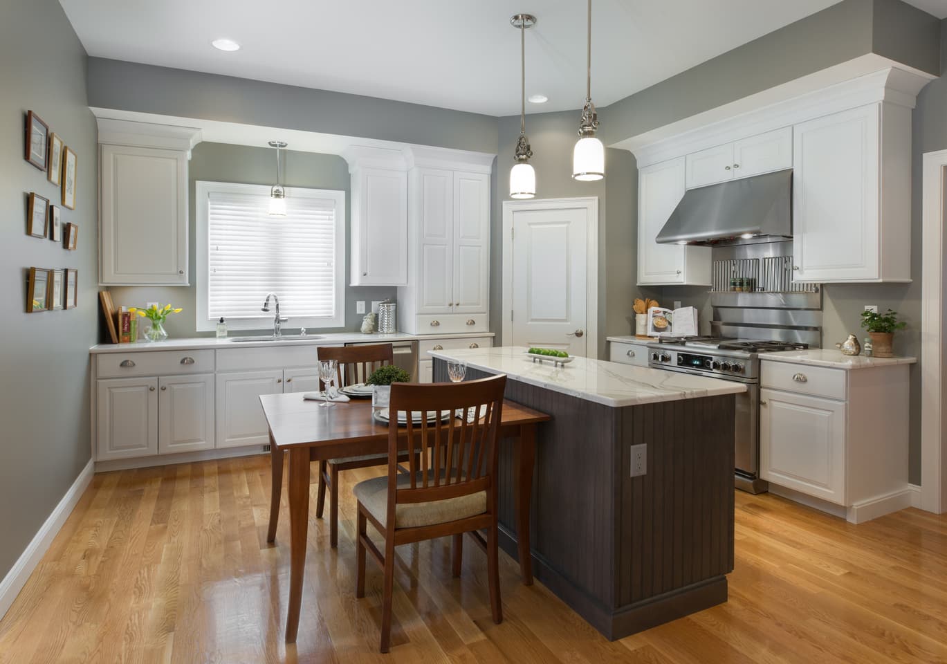 Painted kitchen cabinetry in Greenland, New Hampshire