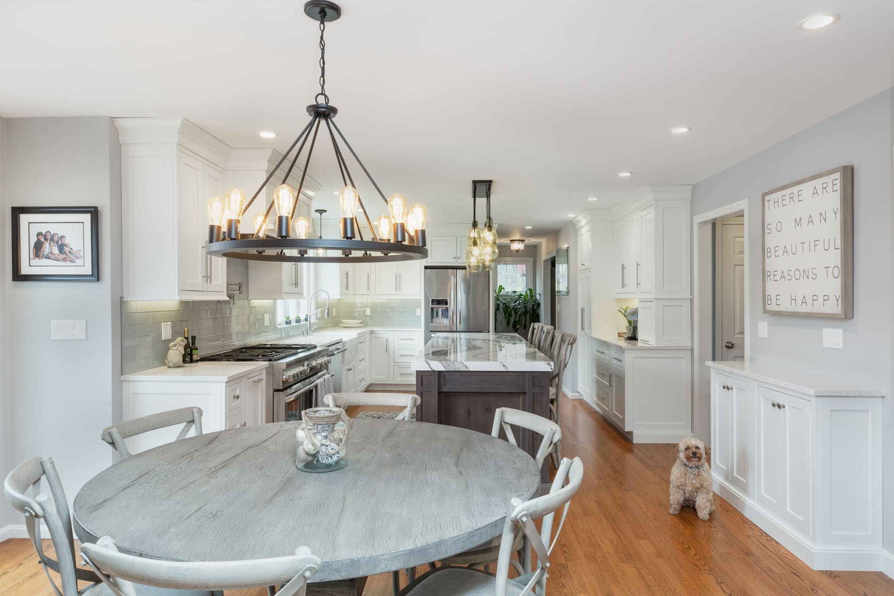 Kitchen cabinets designed for a Methuen, Massachusetts home