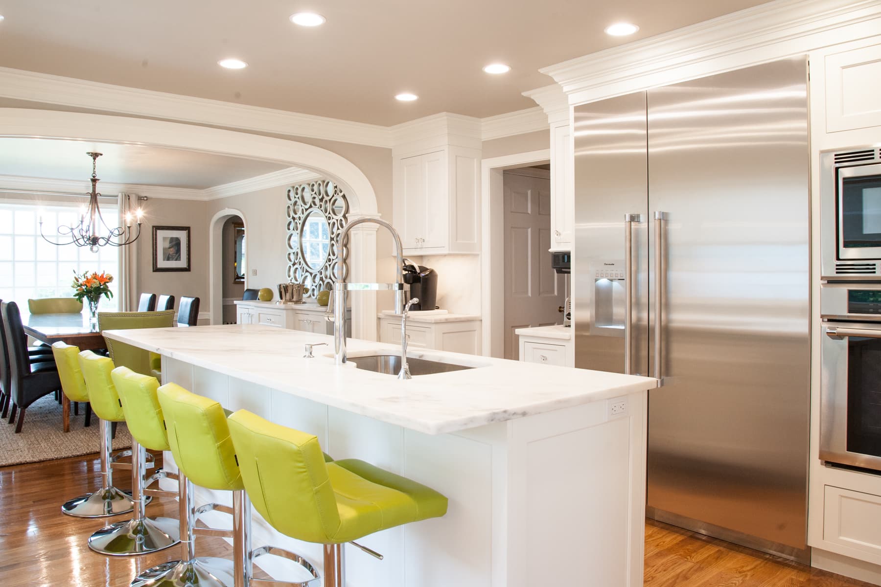 Painted kitchen cabinetry in Plaistow, New Hampshire