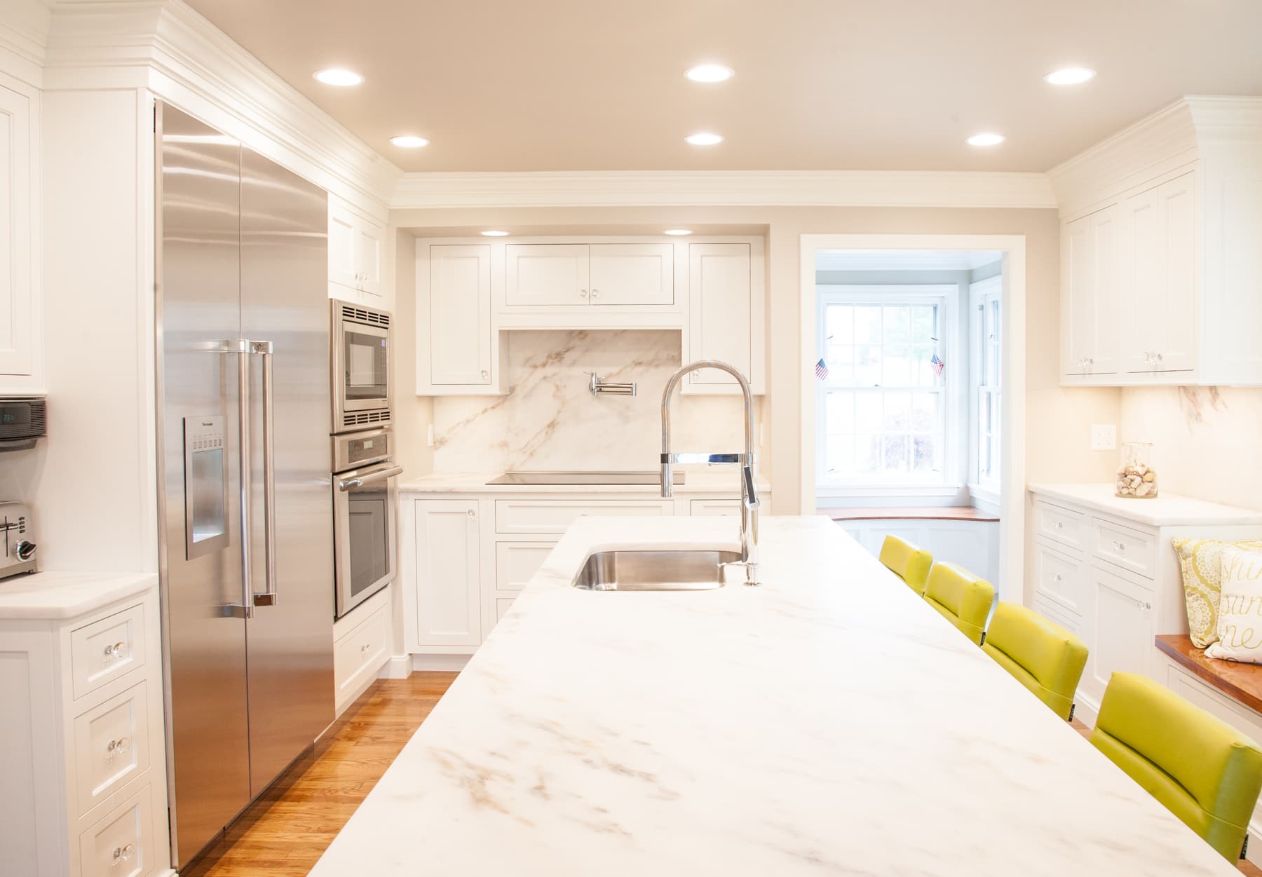 Painted kitchen cabinetry in Plaistow, New Hampshire