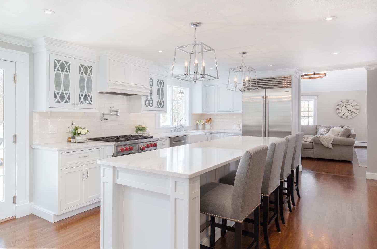 Kitchen cabinetry in a Plaistow, New Hampshire home