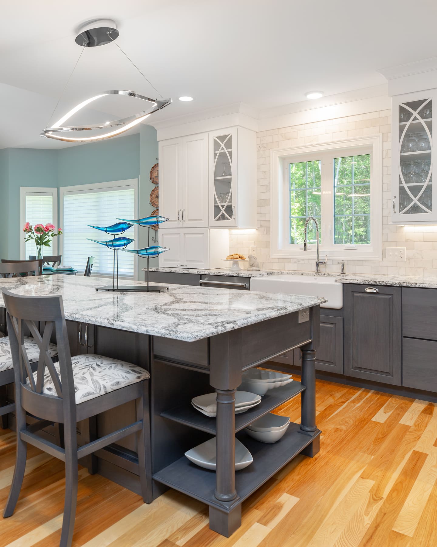 Custom kitchen cabinetry project in Stratham, New Hampshire by Plaistow Cabinet