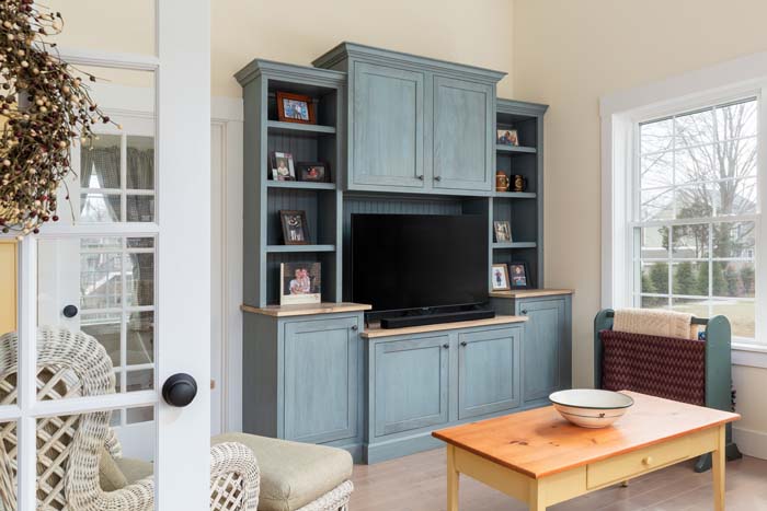 Living space cabinetry by Plaistow Cabinet in southern New Hampshire